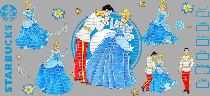 16oz Disney style-D-1532